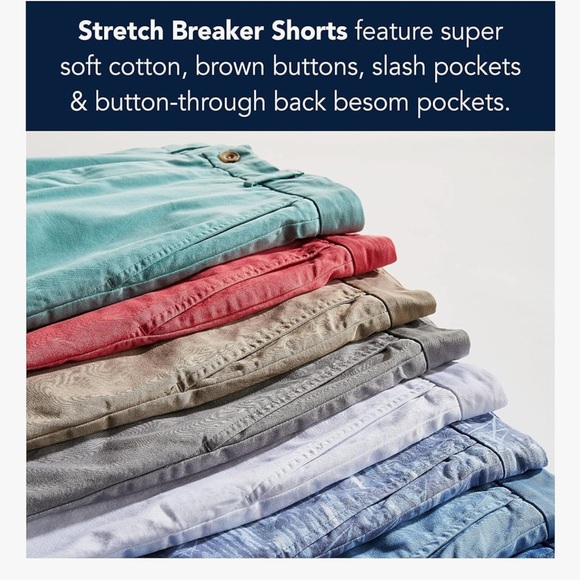 Vineyard Vines Men’s Breaker Shorts- khaki shorts size waist 33, 9” length - Picture 10 of 10